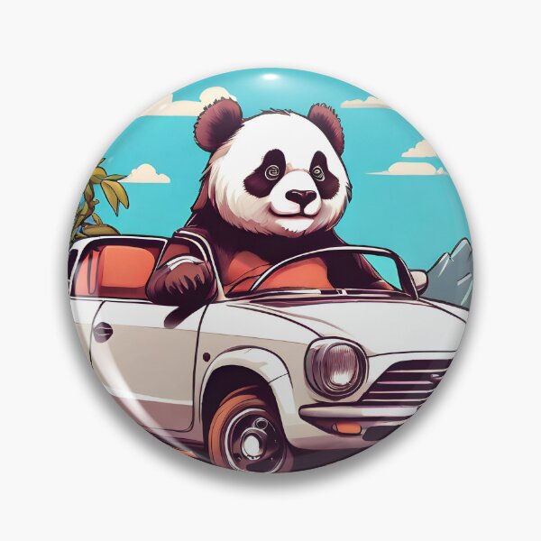Item preview, cute panda driving designed and sold by Karaz's Animal Kingdom.
