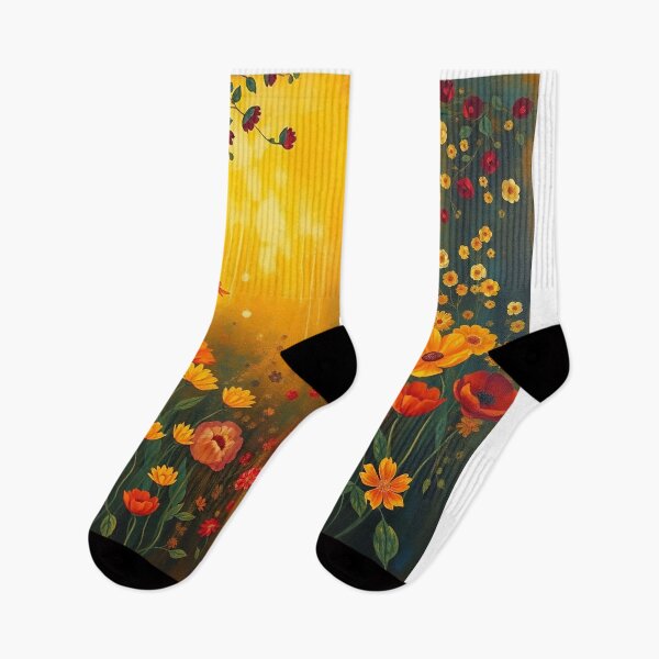 Item preview, A Beautiful Flower Garden painting inspired by Gustav Klimt designed and sold by Vintage Designs +.