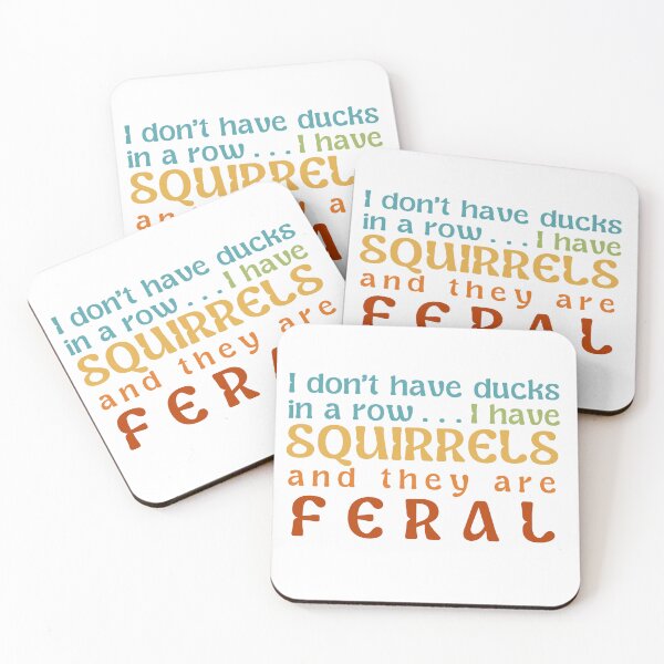 Item preview, no ducks just feral squirrels  designed and sold by MelisiaSays.