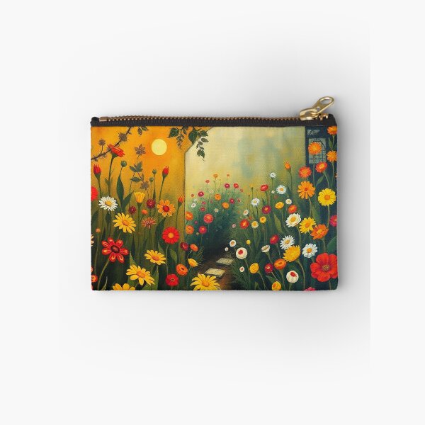 Item preview, A Beautiful Flower Garden painting inspired by Gustav Klimt designed and sold by Vintage Designs +.