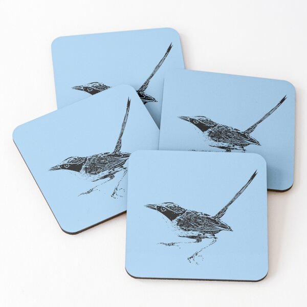 Item preview, Purple-crowned Fairy-wren Black Design  designed and sold by designsasstultd.