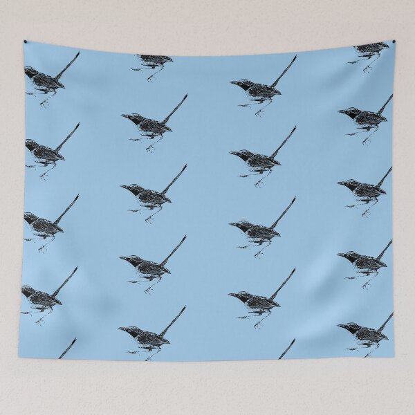Item preview, Purple-crowned Fairy-wren Black Design  designed and sold by designsasstultd.