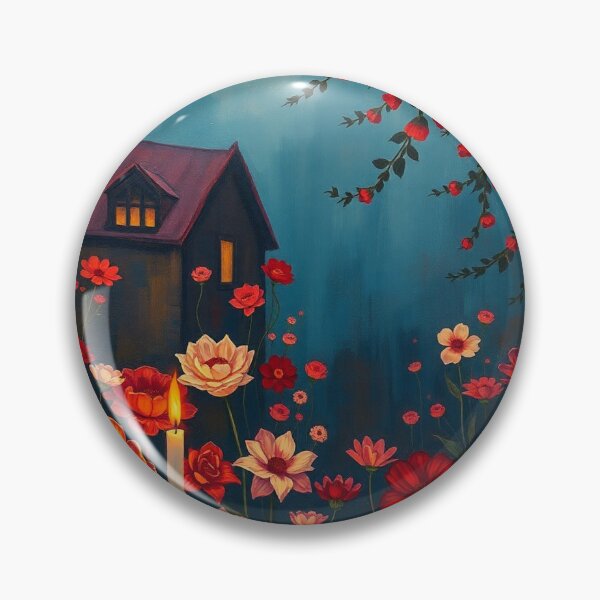 Item preview, A Beautiful Flower Garden painting inspired by Gustav Klimt designed and sold by Vintage Designs +.