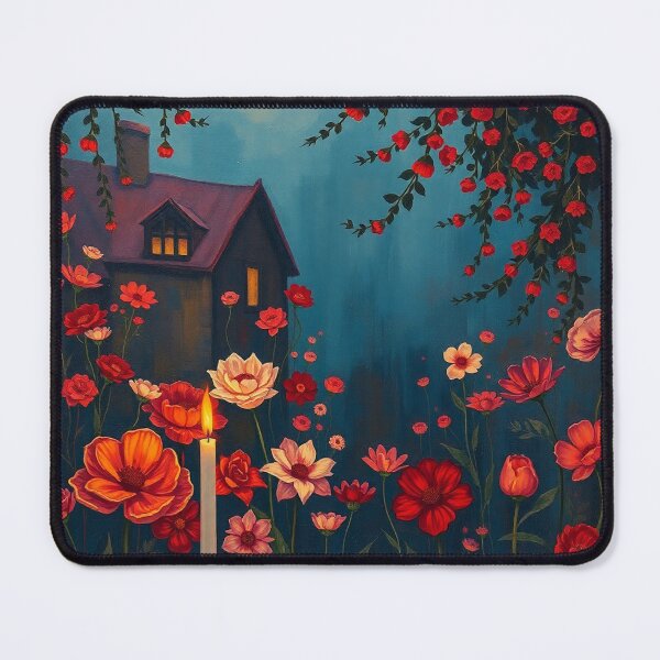 Item preview, A Beautiful Flower Garden painting inspired by Gustav Klimt designed and sold by Vintage Designs +.