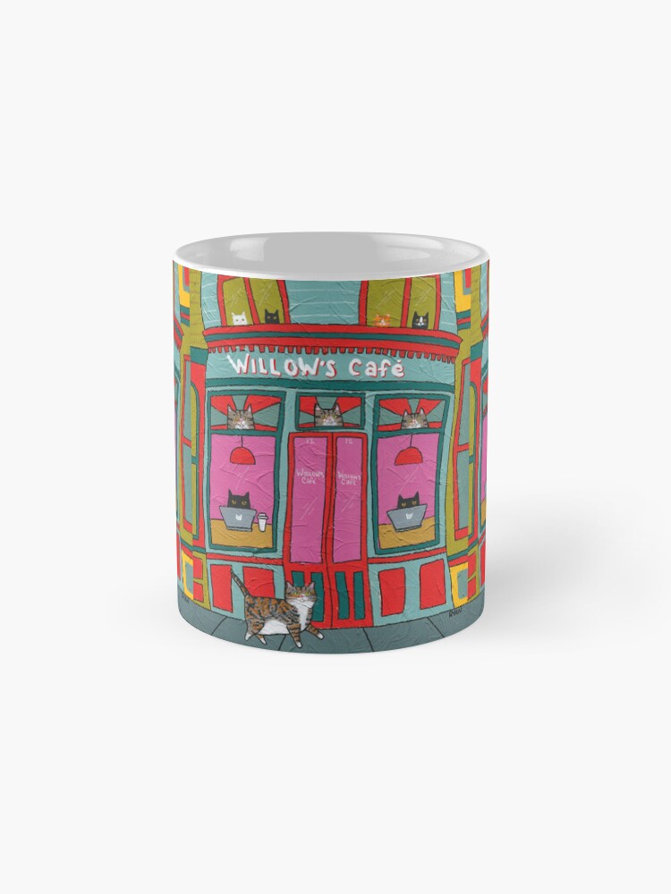 Thumbnail 4 of 6, Coffee Mug, Willow's Cat Cafe designed and sold by kilkennycat.