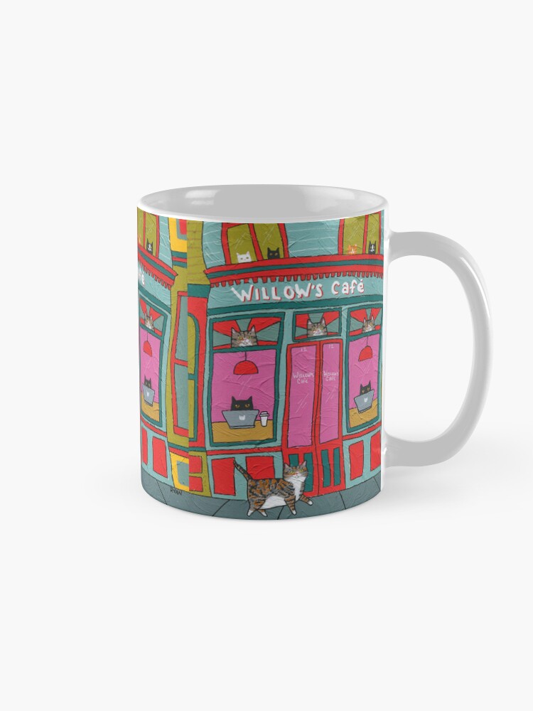 Thumbnail 5 of 6, Coffee Mug, Willow's Cat Cafe designed and sold by kilkennycat.