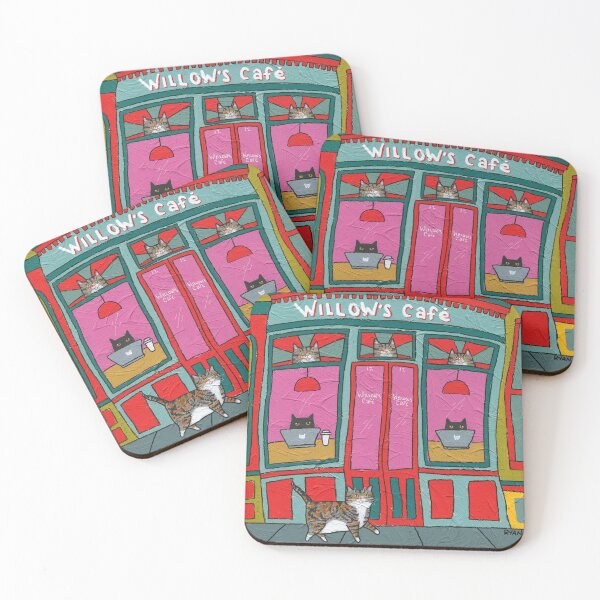Item preview, Willow's Cat Cafe designed and sold by KilkennyCat Art.