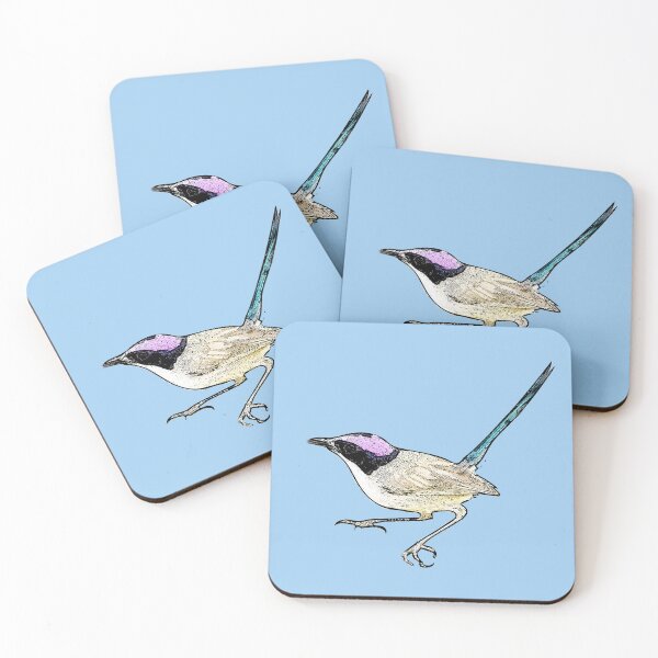 Item preview, Purple-crowned Fairy-wren Black  Alternate Design  designed and sold by designsasstultd.