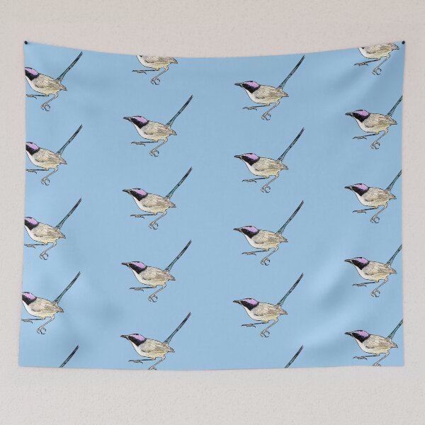 Item preview, Purple-crowned Fairy-wren Black  Alternate Design  designed and sold by designsasstultd.