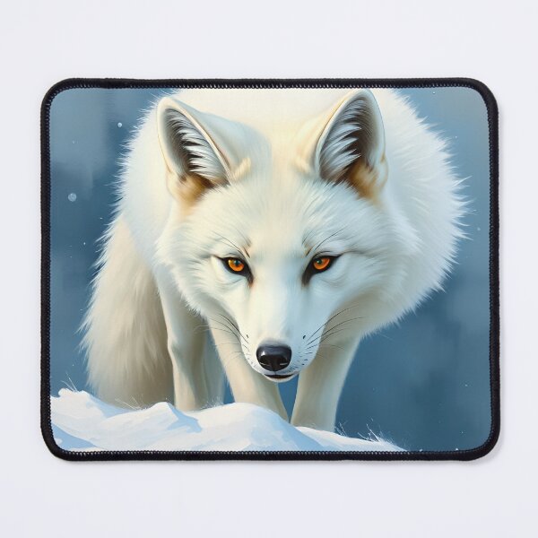 Item preview, Realistic Arctic Fox Oil Painting Style Wildlife Conservation designed and sold by kakarikihill.