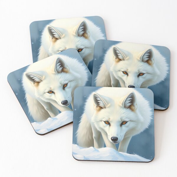 Item preview, Realistic Arctic Fox Oil Painting Style Wildlife Conservation designed and sold by kakarikihill.