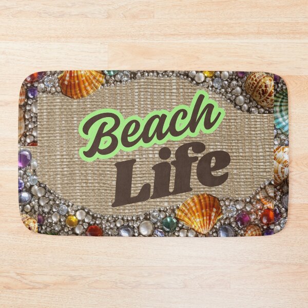 Item preview, BEACH LIFE COASTAL GLAMOUR IN SHELLS AND SPARKLES designed and sold by Molly's Gone Mad .