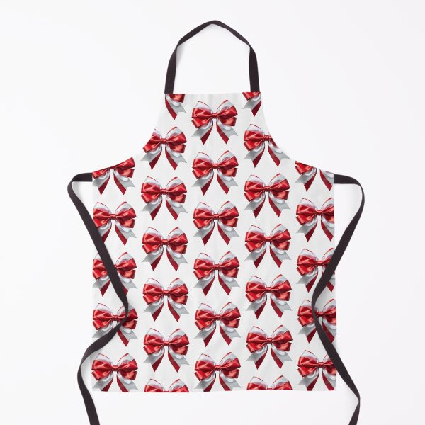 Item preview, coquette aesthetic red and white satin bow designed and sold by DuskTillDown.