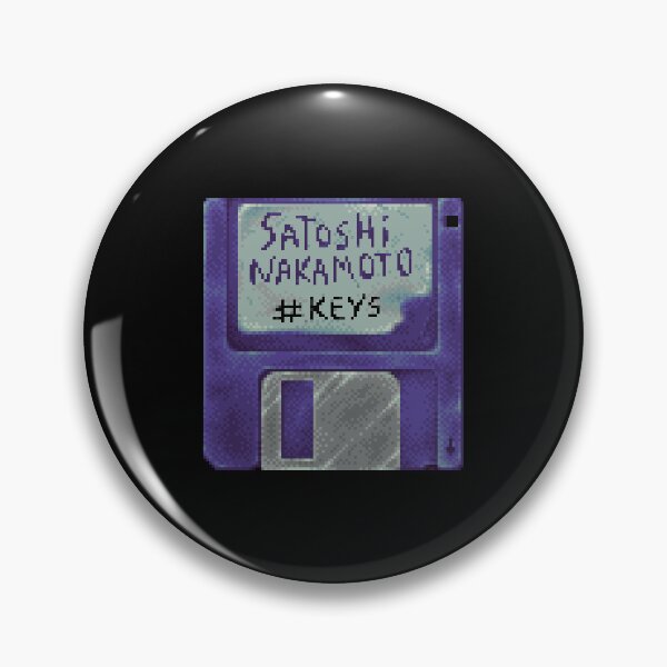 Item preview, Satoshi Nakamoto Bitcoin Keys Pixel Art designed and sold by CyberRex.