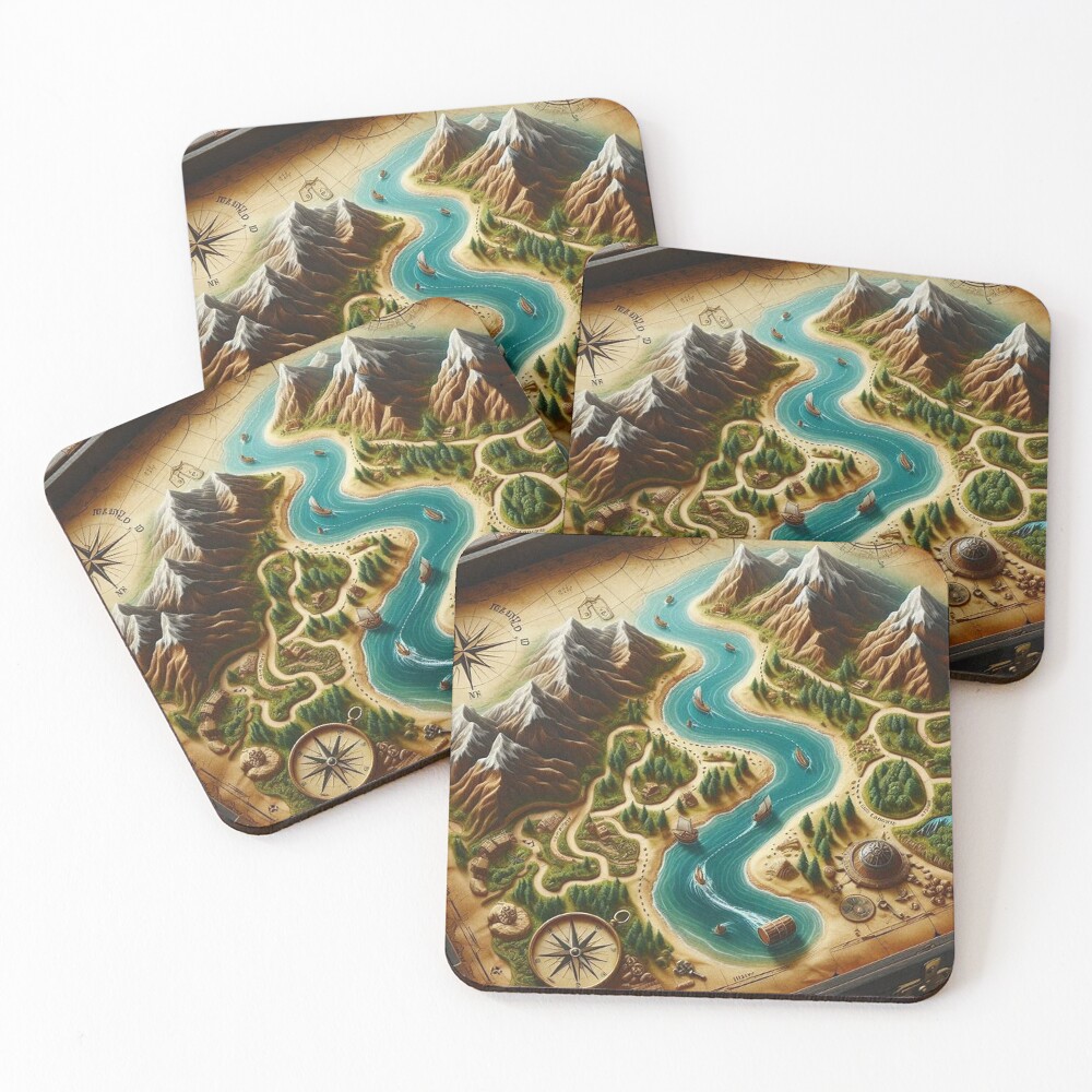 Item preview, Coasters (Set of 4) designed and sold by deepdrinks.