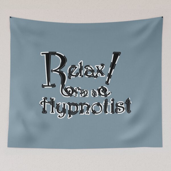 Item preview, Relax! I'm a Hypnotist - Black with fancy spiral Border designed and sold by JoanNinjaHen.