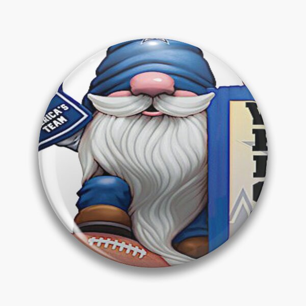 Aperçu de l'œuvre Panneau de bienvenue à éclairage solaire Gnome des Cowboys de Dallas créée et vendue par Fast-Fashion.
