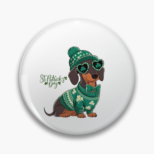 Artikelvorschau, St. Paddy Day, St. Patrick's Day, Dackel, Süßer Hund, entworfen und verkauft von WHDProduction45.