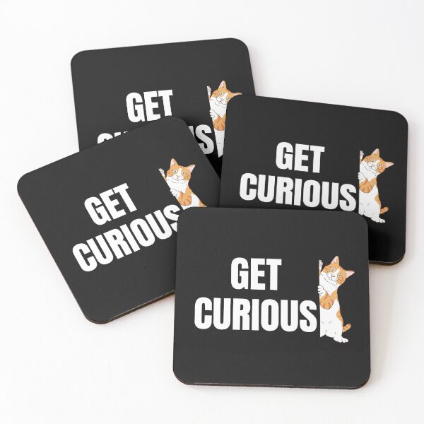 Item preview, Get Curious Motivation Stay Curious Like A Cat  designed and sold by StudioTina.