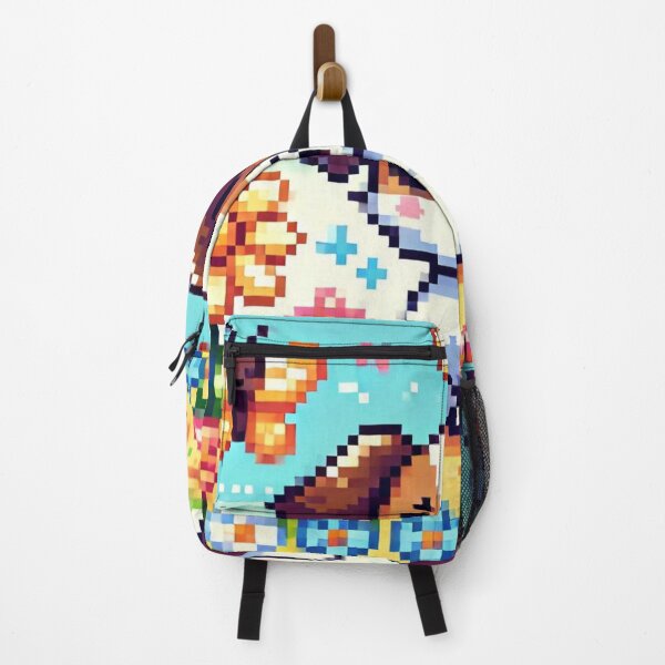 Item preview, Pixel World of Joy: Dog and Butterflies in the Spring Garden designed and sold by Mosaic by M.