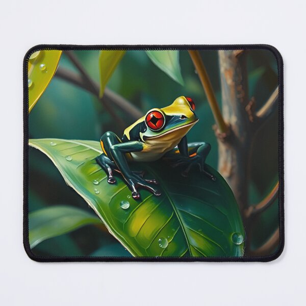 Item preview, Red Eyed Tree Frog Oil Painting Style Wildlife designed and sold by kakarikihill.