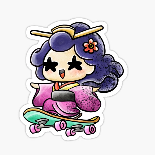 Vista previa del artículo con la obra «Patinadora en kimono», diseñado y vendido por norikofukui.