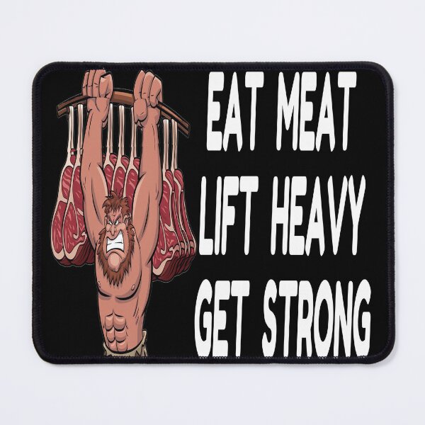 Item preview, Eat Meat Lift Heavy: Caveman Strength Training designed and sold by HumanGoodHealth.