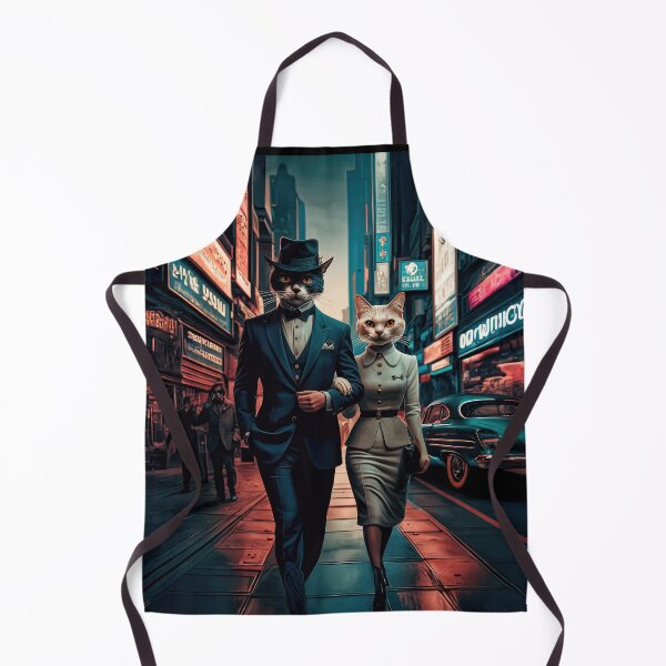 Item preview, A retro cat couple goes out! (1) designed and sold by DocGermanicus.