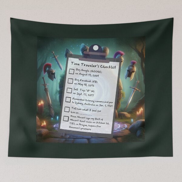 Item preview, Time Travel Checklist X designed and sold by nature. electrified..