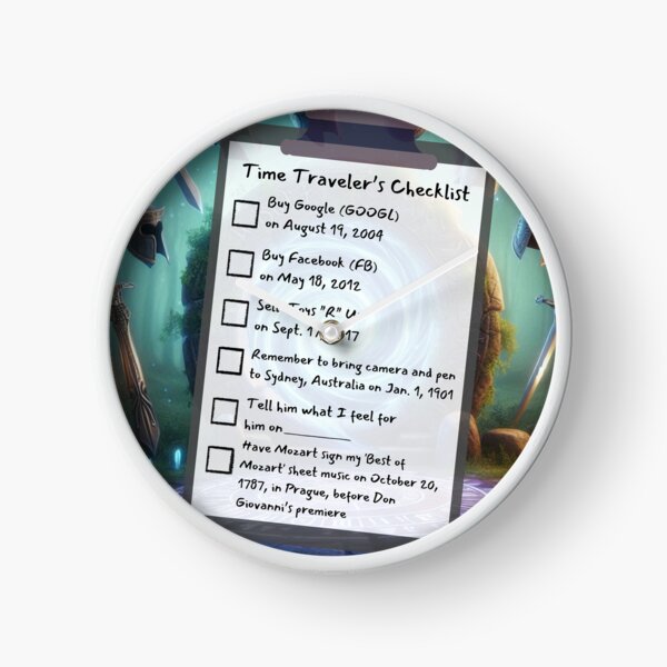 Item preview, Time Travel Checklist X designed and sold by nature. electrified..