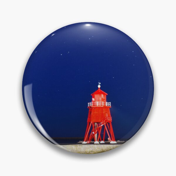 Item preview, Herd Groyne Lighthouse at night. designed and sold by sicowboy.