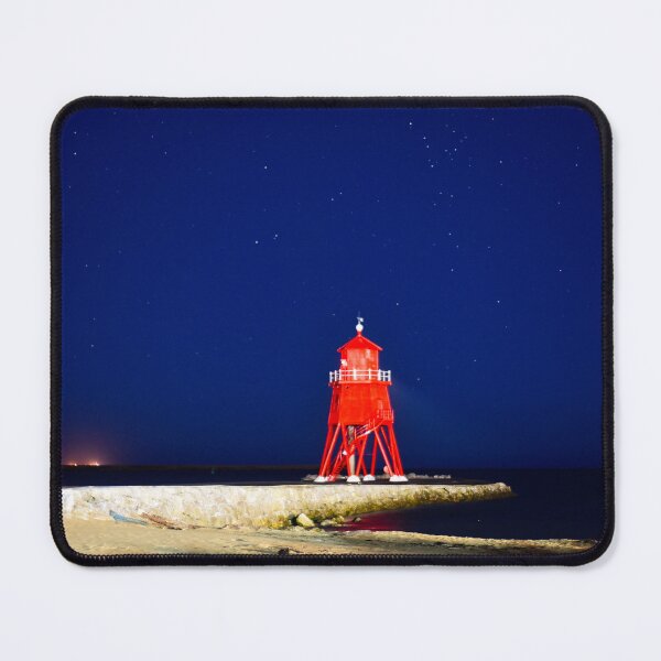 Item preview, Herd Groyne Lighthouse at night. designed and sold by sicowboy.