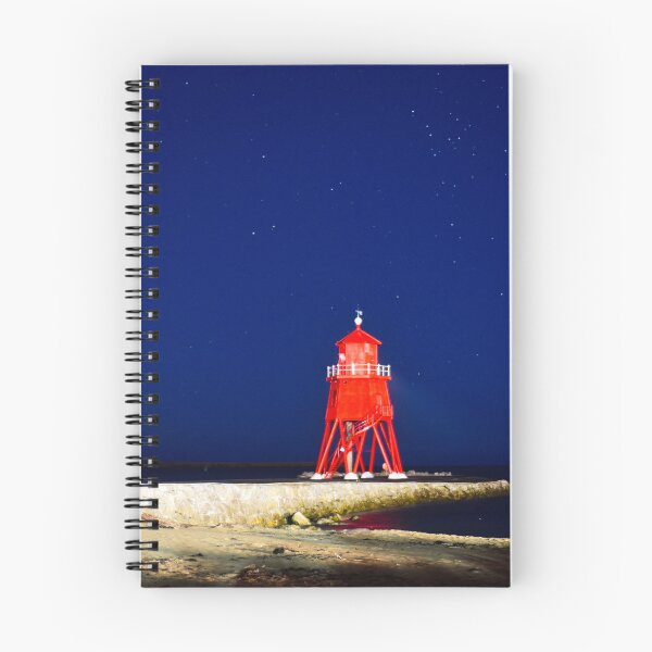 Item preview, Herd Groyne Lighthouse at night. designed and sold by sicowboy.