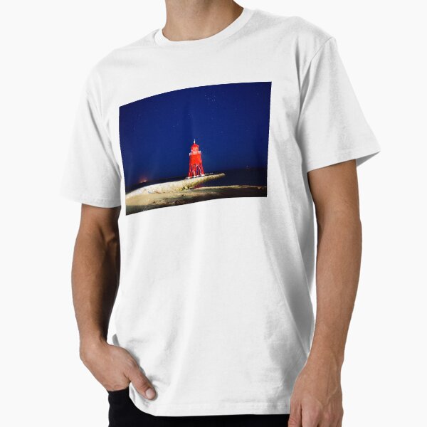 Item preview, Herd Groyne Lighthouse at night. designed and sold by sicowboy.