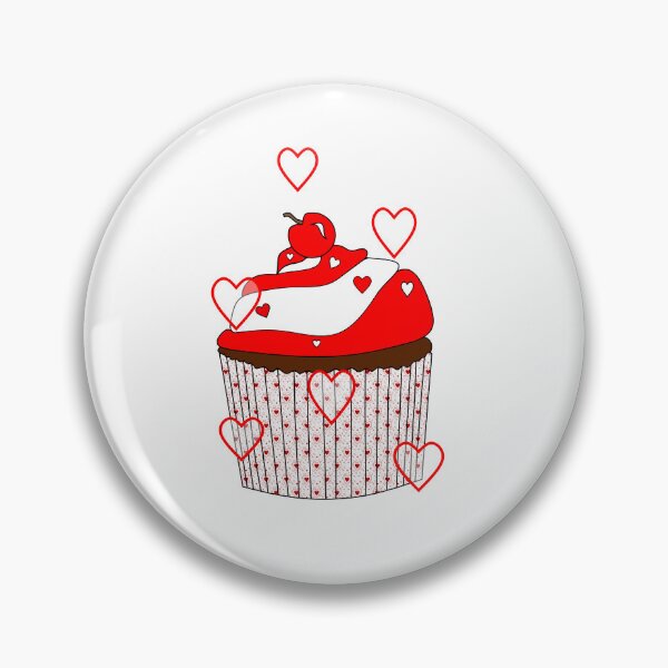 Item preview, Valentine Cupcake designed and sold by Sartoris Art.