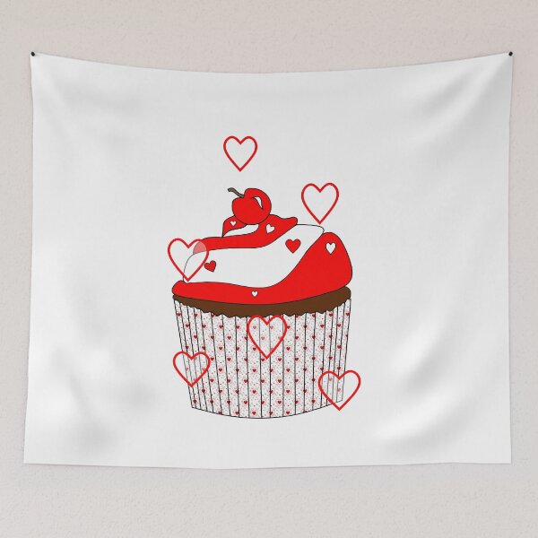 Item preview, Valentine Cupcake designed and sold by Sartoris Art.