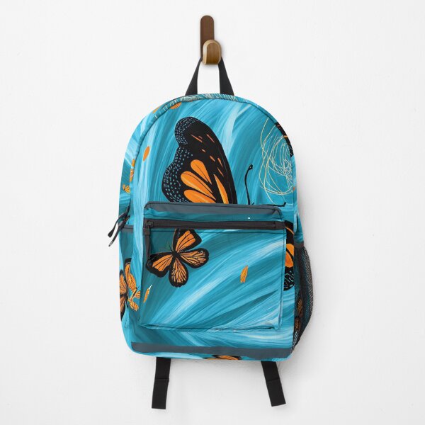 Item preview, Ethereal Butterflies: Golden Whispers in Moody Blue designed and sold by SOFTTIFY.