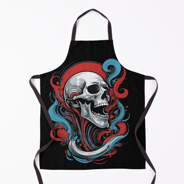 Item preview, Calavera gritando roja, blanca y azul designed and sold by He-Cool.