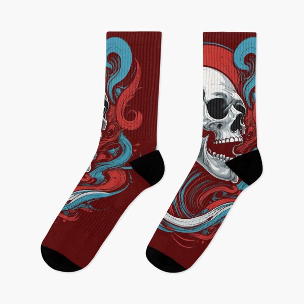 Item preview, Red White & Blue Screaming Skull designed and sold by He-Cool.