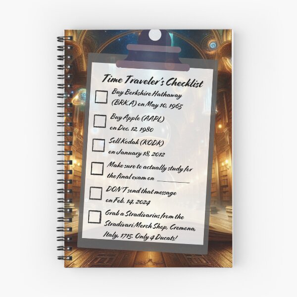 Item preview, Time Travel Checklist XI designed and sold by nature. electrified..