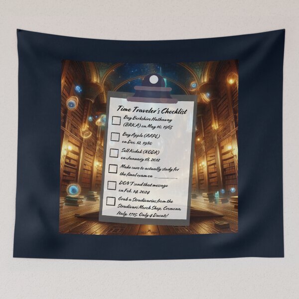 Item preview, Time Travel Checklist XI designed and sold by nature. electrified..