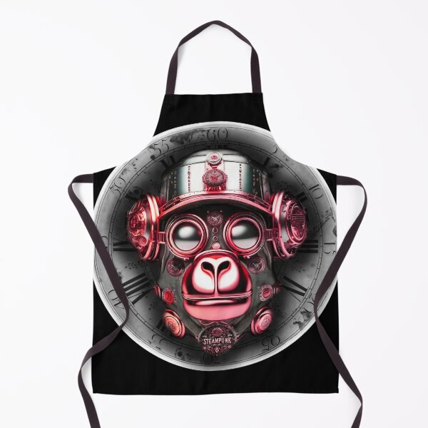 Item preview, Steampunk retro style Chimpanzee monkey designed and sold by Drone-tees.