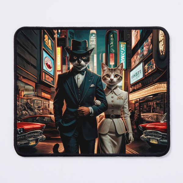 Item preview, A retro cat couple goes out! (2) designed and sold by DocGermanicus.