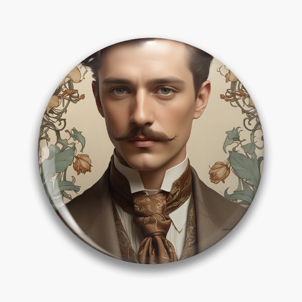 Item preview, Edwardian Elegance: An Art Nouveau Portrait designed and sold by AI-Syn-Pro.