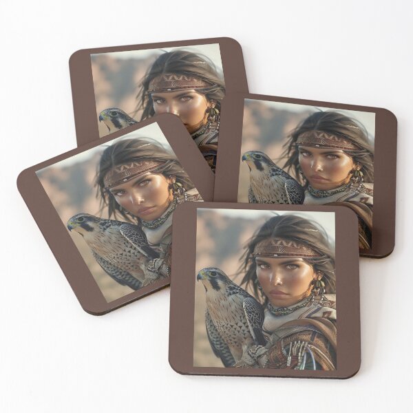 Item preview, Desert Falconer: Warrior Woman of the Sands designed and sold by ArtVibeCo.