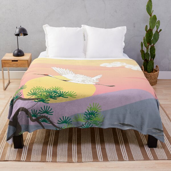 Item preview, Korean Crane and Nature – Traditional Asian Art designed and sold by mycreastyle.
