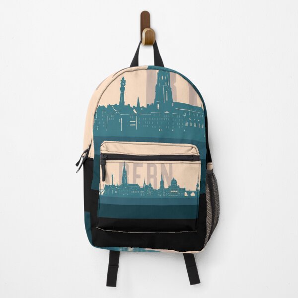 Item preview, bern skyline retro beige green designed and sold by BekimART2.