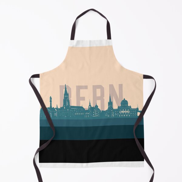 Item preview, bern skyline retro beige green designed and sold by BekimART2.