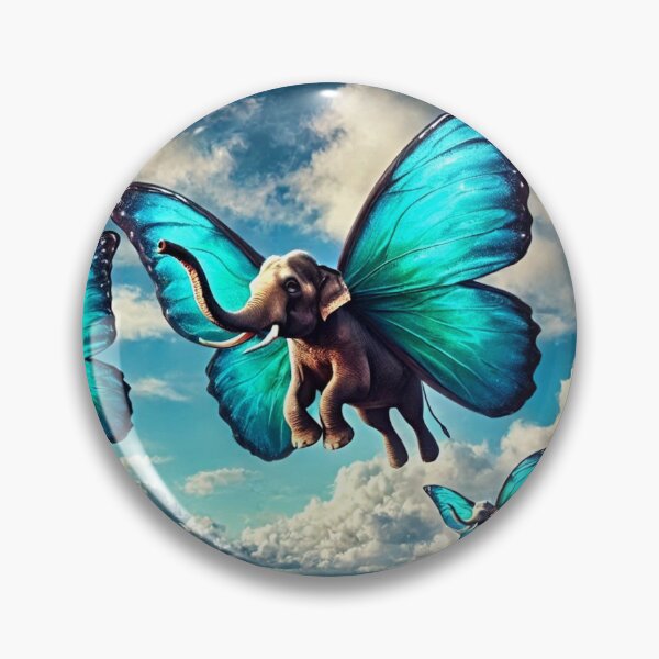 Item preview, Flight of Fantasy Elephants designed and sold by GlassPenny.
