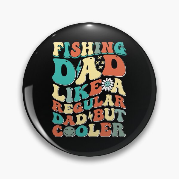 Item preview, Fishing Dad Retro Groovy Fishing Dad Like a Regular Dad but Coole designed and sold by Imaginarium Design.